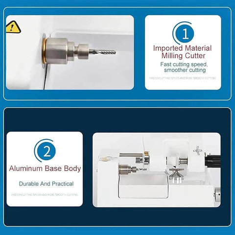 Electric Lens Edging Machine With Adjustable Cutting Dimensions for Optometry Centers and Eye Clinics, milling cutter
