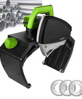 Fully Automatic Electric Pipe Cutting Machine Precision Pipeline Saw Cuts 15 To 400 mm Diameter with green handle and cutting blades.