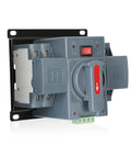 100Amp 110V AC Automatic Transfer Switch For Dual Power Changeover, 2 Pole ATS With Manual Override, front view