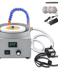 Rock Solid Wet Bench Grinder And Variable Speed Electric Sander With Three Diamond Grinding Discs For Smooth Metal Buffing Jade Slabbing And Dust Free Glass Edging On Shop Projects, featuring a precision wet/dry design.