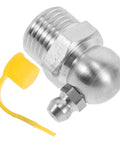 90 Degree Stainless Steel Grease Nozzle Kit With Angled Fittings, Heavy Duty Pro Grade Grease Fitting Tool Set, side view