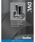 Heavy Duty Double Wall 6 Inch 45 Degree Elbow Vent Connector For Wood Burning Stove Galvanized Steel And Stainless Steel DVL Style