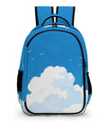 Free As A Bird Printed Unisex Backpack With Large Capacity For Daily Use Durable Polyester Breathable Lightweight Design