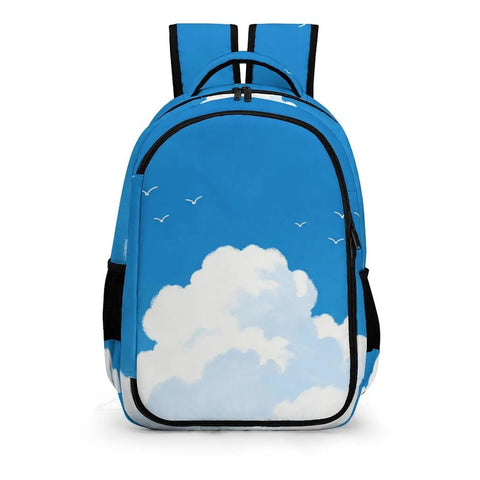 Free As A Bird Printed Unisex Backpack With Large Capacity For Daily Use Durable Polyester Breathable Lightweight Design