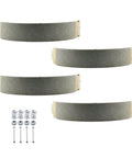 Two Pair 12 Inch Electric Trailer Brake Shoes Replacement Kit For Dexter K71-127-00 Durable Easy Install Fits 12x2 Electric Brakes