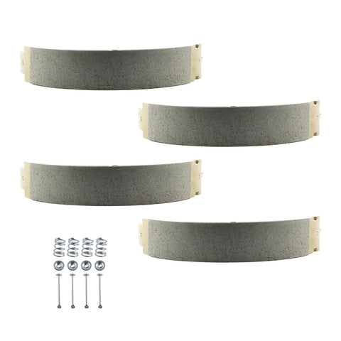 Two Pair 12 Inch Electric Trailer Brake Shoes Replacement Kit For Dexter K71-127-00 Durable Easy Install Fits 12x2 Electric Brakes