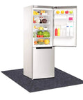 Fridge on under refrigerator mat with quick absorbency waterproof non slip backing washable 36 by 36 inches water spill protector