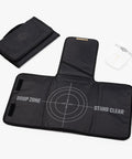 Open changing mat from Everyday Tactical Diaper Bag Backpack For Dads With Changing Mat Stroller Straps Built In Magnetic Wipes Pocket Cooler Pouch Thermal Pocket And Snack Space Black Everyday