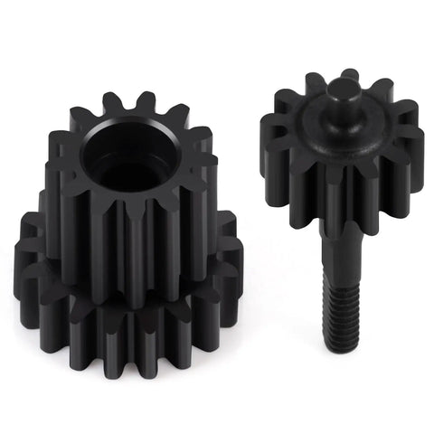 Steel Transmission Idler Gear Upgrade for Losi Micro B 1/24 2WD and Micro T 1/28 RC Buggy Durable Alloy Gear showing dual gear set