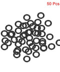 Nitrile Rubber O Rings 3mm Inner Diameter 5mm Outer Diameter 1mm Cross Section Pack Of 50 Oil Resistant Go To Heavy Duty Seal Gasket For Machinery Plumbing And Automotive Use From Minus 30 To 250 Degrees Fahrenheit, 50 black O-rings