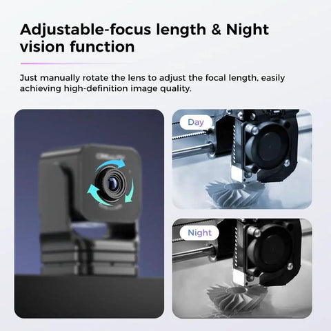 Nebula Camera For 3D Printers With 24 Hour Real Time Monitoring Time Lapse Spaghetti Detection WiFi Enabled USB Interface