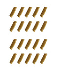 Pack of 20 grooving cutoff carbide inserts MGMN300 3mm thick 5.5mm width 21mm length for CNC turning with CVD yellow coating.
