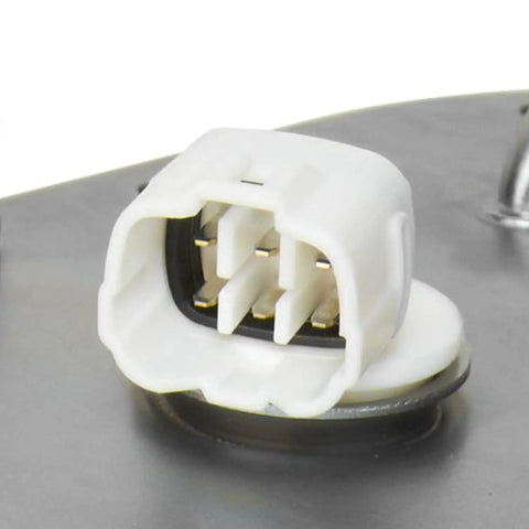 Close-up of connector for Aftermarket Fuel Pump and Sender Assembly Replacement Kit for 2006 2007 2008 Subaru Forester Na Naturally Aspirated.