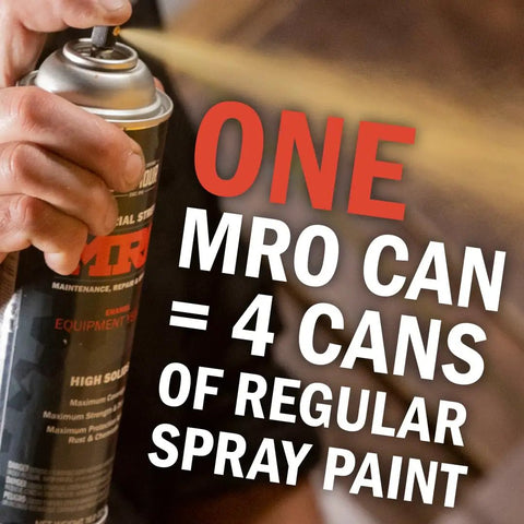 Industrial Grade High Solids Spray Paint Tan Two Pack 32 Oz Total Heavy Duty Protective Coating spray demonstration