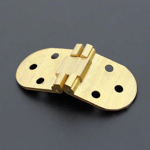 Copper Flip Top Concealed Cabinet Hinge With Self Closing Spring Thickened Design Matte Brushed Surface Quiet Heavy Duty Furniture