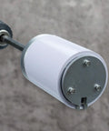 2-In-1 Internal Pipe Cutter For 1.5 In And 2 In PVC Pipes, Aluminum Alloy Construction, drill attached close-up view