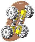 DIY 4WD RC Car STEM Kit with mecanum wheels and motors