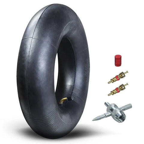 13x5.00-6 Inner Tube With Bent Valve Stem For Razor Dirt Quads and accessories on white background