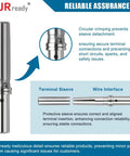 DT Series Connector Contact Kit With 16-20 AWG Terminals And Sockets, close-up of phosphor bronze terminal sleeve