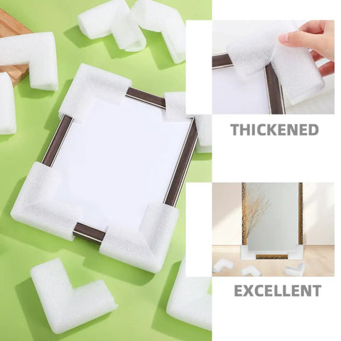 Thickened Foam Corner Edge Protectors Set Universal Size Soft Foam Padding For Moving And Packing Picture Frames And Furniture Wrapping