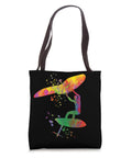 Dope Colorsplash Wing Foiling Tote Bag for Wingsurfing Gear Watercolor Splash Man Design 16x16 Inch Carryall
