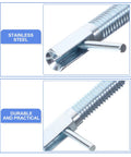 Stainless Steel Self Locking Plunger Pins With Durable Spring Rod Quick Release Handle showcasing detailed views of the pin's head and rod.