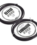 All In One Universal Bike Cable Replacement Kit For Shifting And Braking With 4mm Housing Front and Rear Cables, ferrules, S buckles
