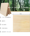 18-pack unfinished basswood sheets for crafts; 6x6 in, 1/16 in thick, smooth plywood for models and DIY projects