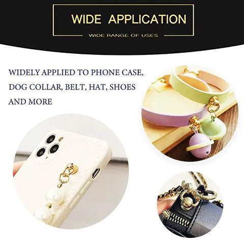 Gold D Ring Rivet Kit For Leather Purses And Bags, 12 Pack Zinc Alloy Studs With Screws, Crossbody Wallet Conversion Hardware, Durable Rustproof Handbag Accessories For DIY Purse Making, for phone cases and bags