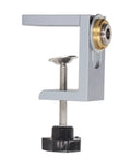 Professional Aluminum Doweling Jig Kit For Woodworkers Featuring Slick Setup And Dead Nut Hole Locator Accuracy With 8mm 10mm 12mm Drill Bits And Sleeves Perfect Clamping Guide - close-up of clamp guide.