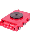 Rock Solid Heavy Duty Machinery Skates With Premium Polyurethane Wheels For Stress Free Shop Hauling And Gear Relocation No Sweat Slip Resistant Design For Pro Workshop Grind, red steel skates with wheels.