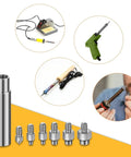 Thermal Insert Tool Kit For 3D Printers With Quick Change Handle And 1 Connector Includes M2 M2.5 M3 M4 M5 M6 M8 Copper Tips