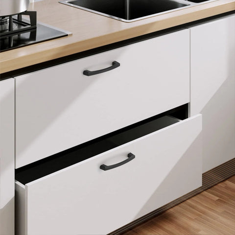 10 Pack 4 Inch Matte Black Cabinet Pulls for Kitchen Cabinets Cupboards Durable Zinc Alloy Handles With Corrosion Resistant Finish