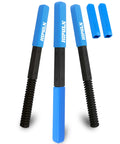 HIPULX 3-pc thread file set with blue ergonomic handles and black alloy steel files