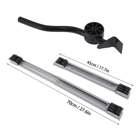 Heavy Duty Appliance Rollers With 24 Wheels And Huge 300kg Capacity For Moving Washers Or Fridges Effortlessly Pry bar and retractable base.