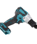 Powerful Brushless Electric Riveter With Anti Slip Grip LED Light And Gear Adjustment Rivet Nut Tool Kit For M8 M10 Forward And Reverse Switch Set C Pro, side view