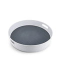 18 Inch Lazy Susan Rotating Turntable Featuring Super Grippy Non Skid Base Spins Smooth with handles for easy access.