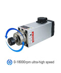 Air Cooled CNC Spindle Motor With Ceramic Ball Bearings 6 kW 220V 380V 400 to 800 Hz High Speed Milling Spindle For Machines