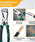 10 In 1 Wire Stripper Tool For Copper Aluminum And Steel Wires Heavy Duty Multifunction Cable Cutter with CR-V Handle