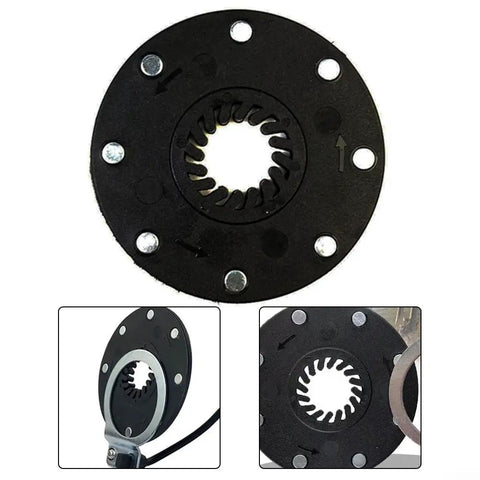 Smooth Shift 3-Pin E-Bike Power Assist Sensor Connector With Weatherproof Seal And Eight Magnets For Rock Solid Stability And Precise Pedal Aid On Any Trail Or Highway Ride Today, black 3-pin sensor connector