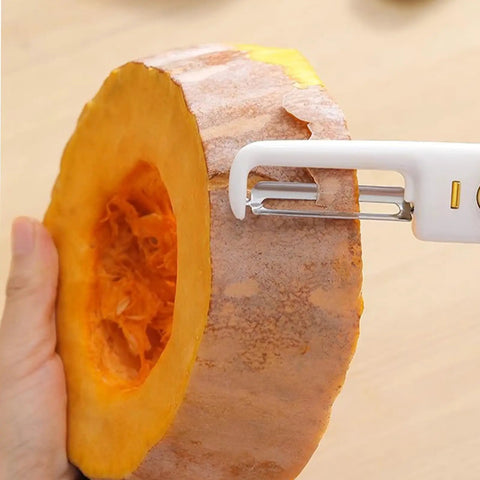 Stainless Steel Fruit Peeling Knife With Double Head For Kitchen And Outdoor Use Portable Peeler peeling squash