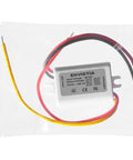 Compact Waterproof 12V To 9V Buck Converter DC-DC Power Module, 1.7A Output, 15W, in sealed packaging with wires