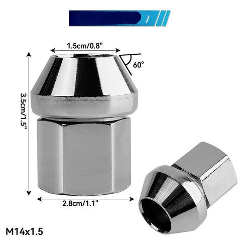 Upgrade Your Ride With Premium Wheel Lug Studs Kit And Nuts For Land Rover Freelander 2006 To 2014, Top Quality Heavy Duty Bolts That Keep Your Wheels Locked And Loaded For Any Drift Or Off Road Chase.