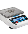 Ultra Accurate Lab Scale 5000g With 0.01g Increments Pro Grade Digital Precision Balance For Jewelry Kitchen And Science Labs, shown with screws on display