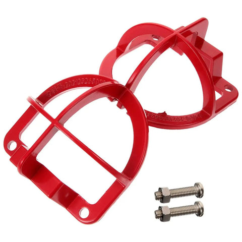 Knockout Pro Grade Heavy Duty Fire Sprinkler Head Guard Cover Protector Cage For Ceiling Impact Defense red plastic cage with screws