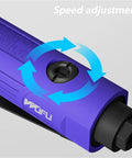 Knockout 3mm And 6mm Shank Pneumatic Die Grinder Running 25000 Rpm for speed adjustment feature with blue circular arrows.