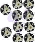 Rock Solid Ten Pack Washing Machine Motor Coupling Replacement Part For Major Appliances durable heavy-duty couplings stacked in a row.