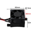 Built Tough 400W Ptc Ceramic Air Heater With Fan For Constant Temperature Electric Radiator measuring 87.5x60x52mm with wires.