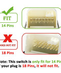 Door Window Switch Control Button Replacement Easy Install Compatible With Toyota Camry 2002 2006 14 Pins fitting guide