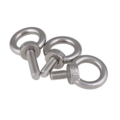 Stainless Steel Shoulder Eye Bolt With Nut For Lifting M3 To M20 Metric Range Heavy Duty Workhorse For Industrial And Construction Hardware.